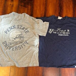 Penn state tshirts gently worn priced to sell! Worn on boy size 7/8